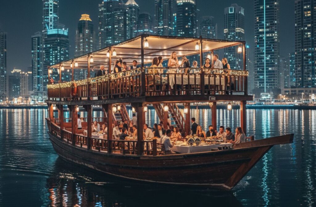 Dubai night sightseeing cruise
