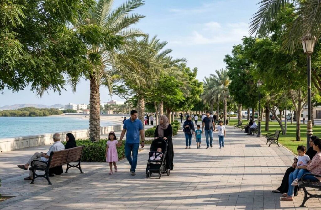 Kalba's Beautiful Corniche Park