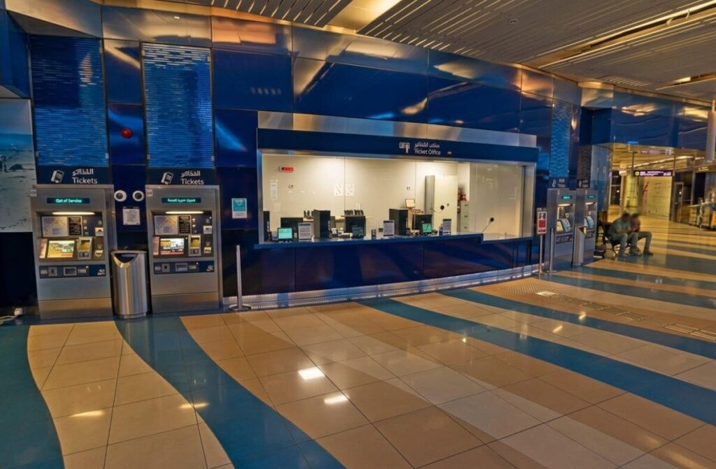 Ticket machines at BurJuman Metro Station