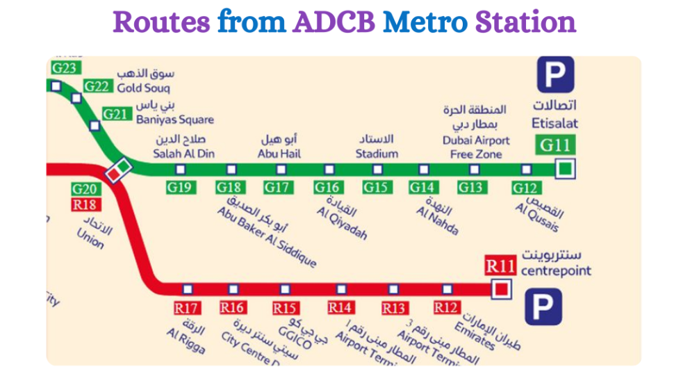 ADCB Metro Station Dubai